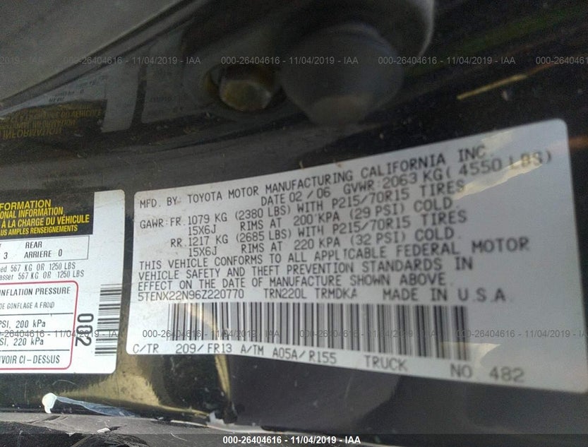 5TENX22N96Z220770