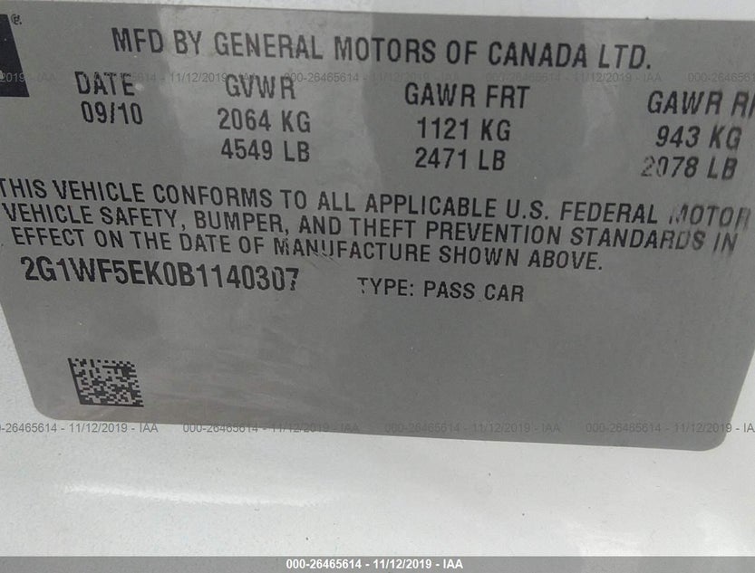 2G1WF5EK0B1140307