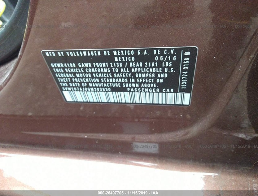 3VW267AJ8GM383830
