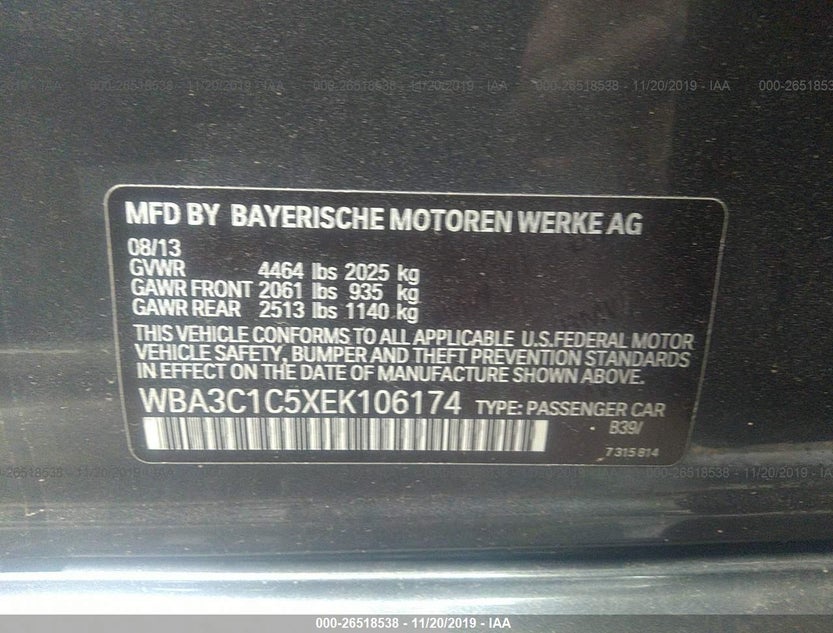 WBA3C1C5XEK106174