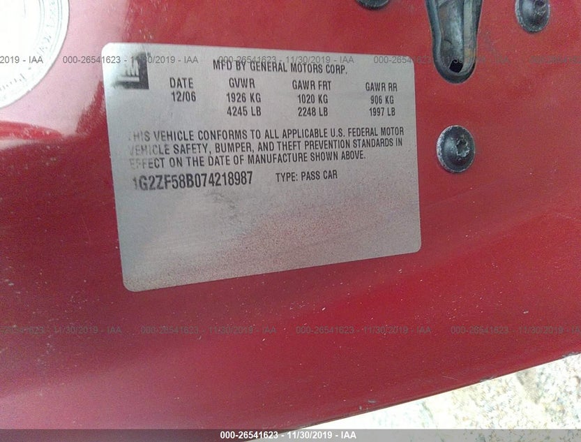1G2ZF58B074218987