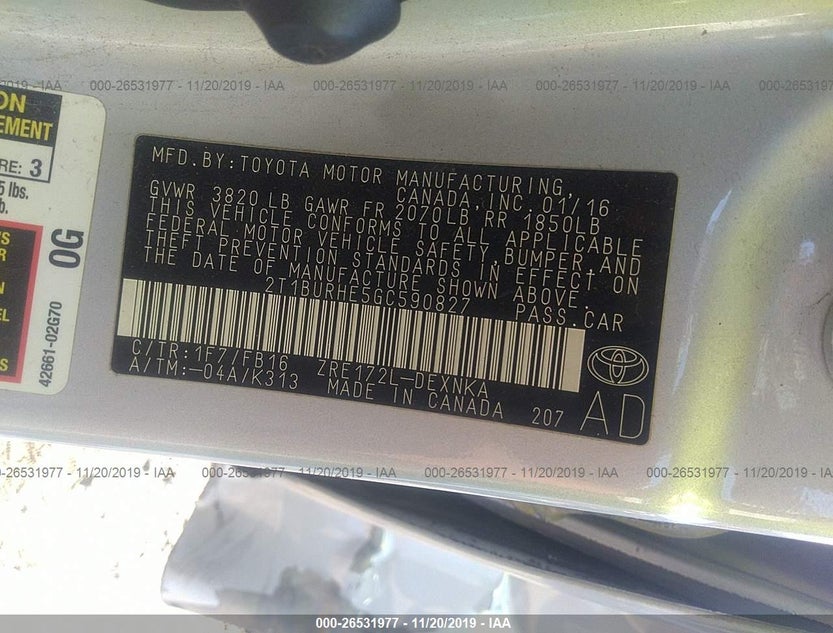 2T1BURHE5GC590827