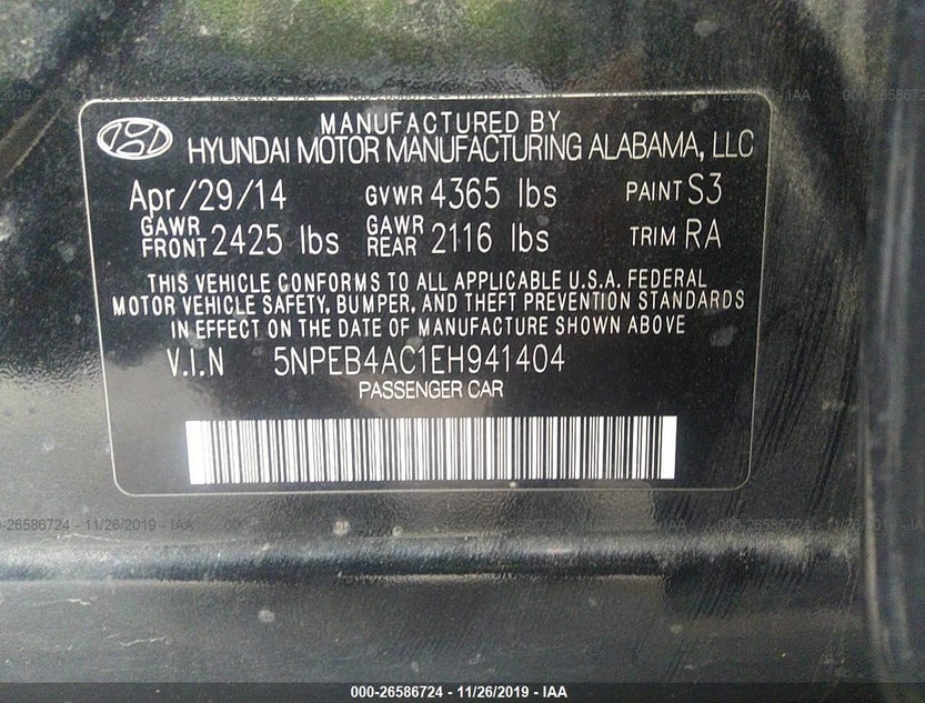 5NPEB4AC1EH941404
