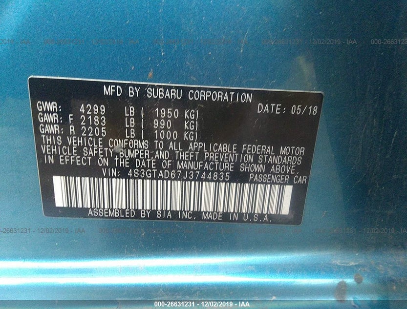 4S3GTAD67J3744835