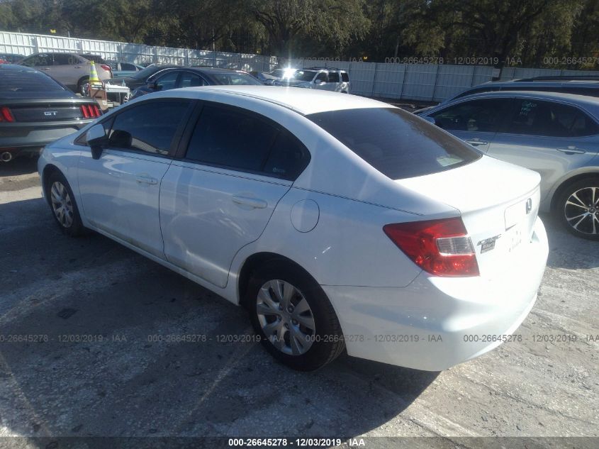 2012 Honda Civic Lx VIN: 19XFB2F56CE389936 Lot: 26645278