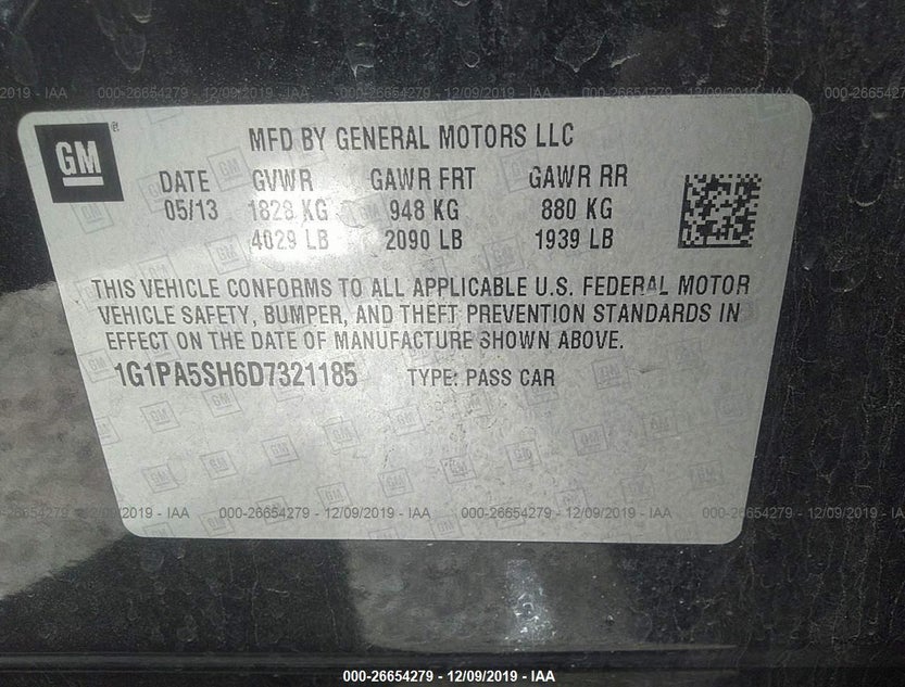 1G1PA5SH6D7321185