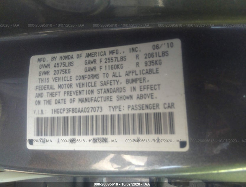 1HGCP3F80AA027073