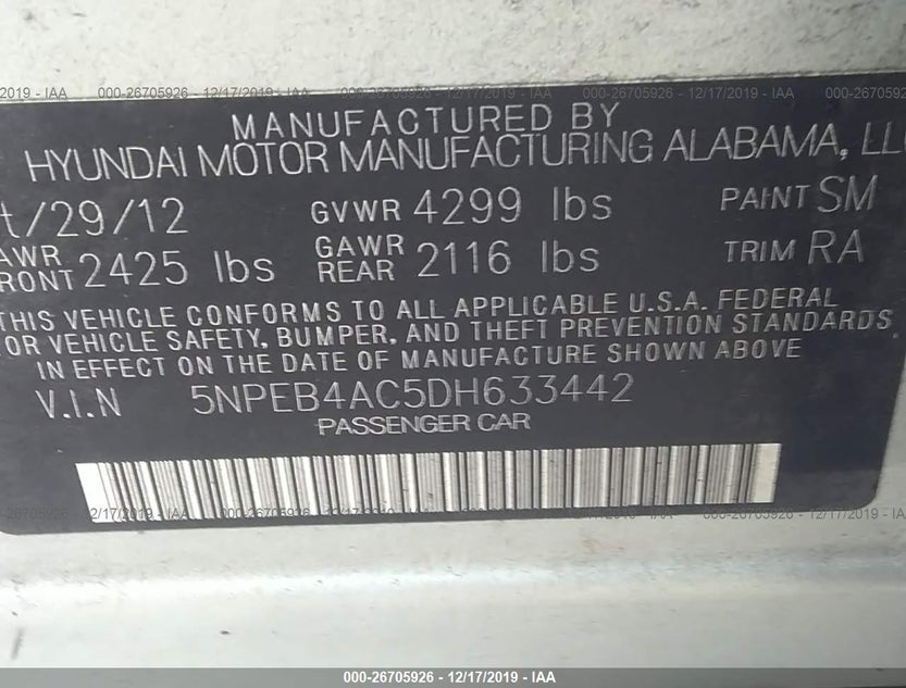 5NPEB4AC5DH633442