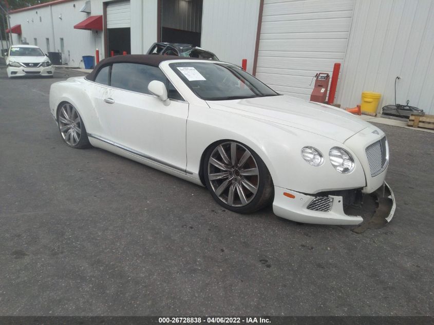 2013 Bentley Continental Gt V8 VIN: SCBGT3ZA0DC084265 Lot: 26728838