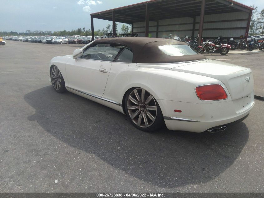 2013 Bentley Continental Gt V8 VIN: SCBGT3ZA0DC084265 Lot: 26728838