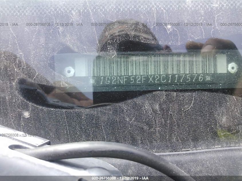 2002 Pontiac Grand Am Se1 VIN: 1G2NF52FX2C117576 Lot: 26756008