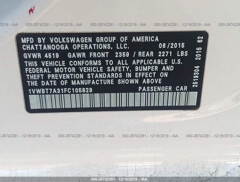 1VWBT7A31FC105829