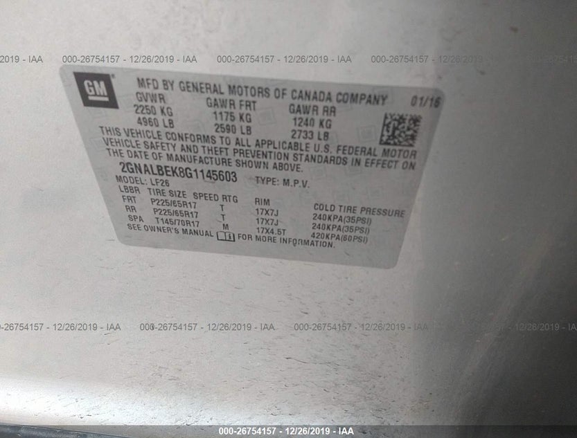 2GNALBEK8G1145603