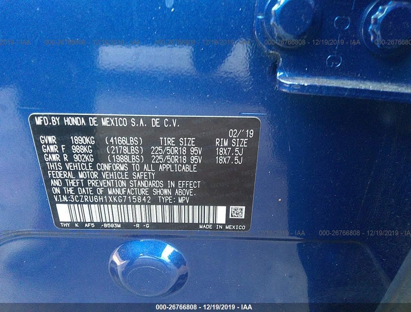 3CZRU6H1XKG715842