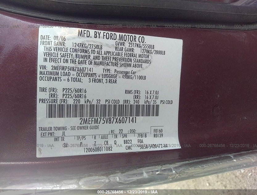 2MEFM75V87X607141
