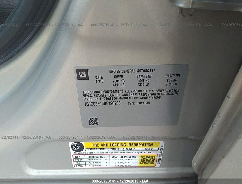 1G1ZC5E15BF126733