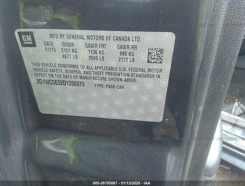 2G1WC5E32D1206070