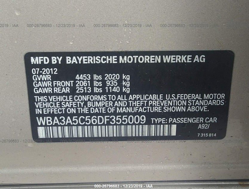 WBA3A5C56DF355009