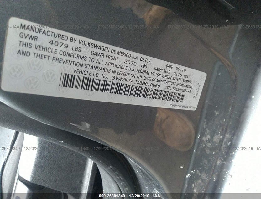 3VW2K7AJXBM010650