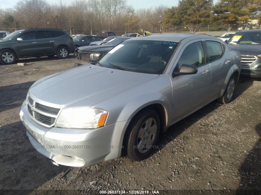 1B3CC4FB8AN125760 2010 Dodge Avenger Sxt