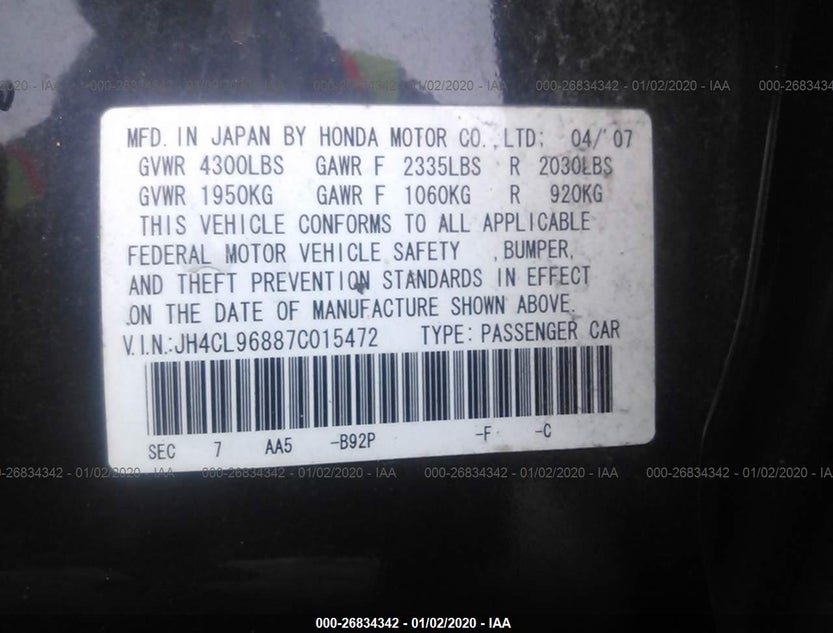 JH4CL96887C015472