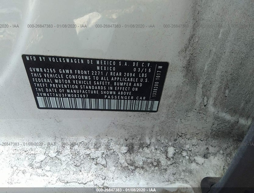 3VW4T7AU3FM082697