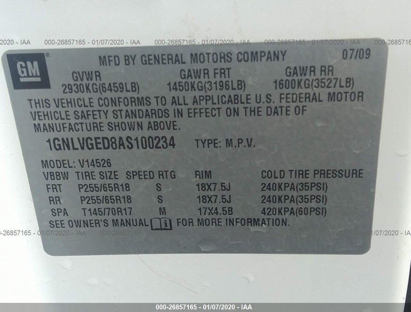 1GNLVGED8AS100234