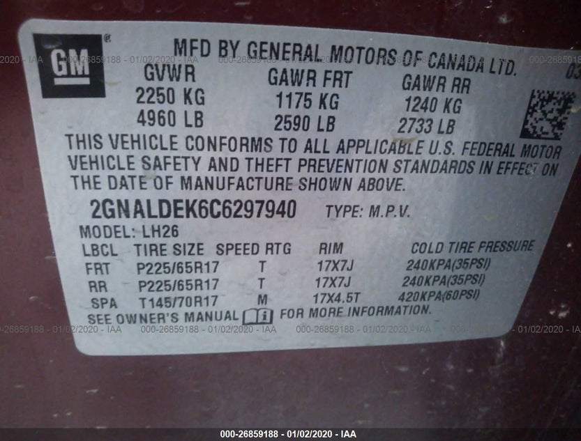 2GNALDEK6C6297940