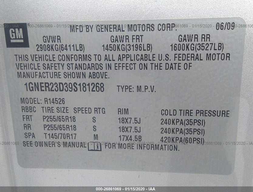 1GNER23D39S181268