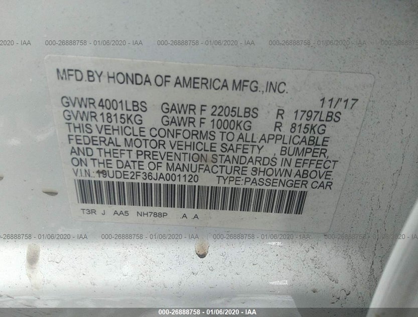 19UDE2F36JA001120