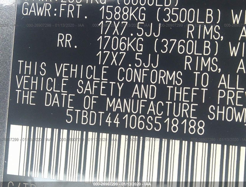 5TBDT44106S518188