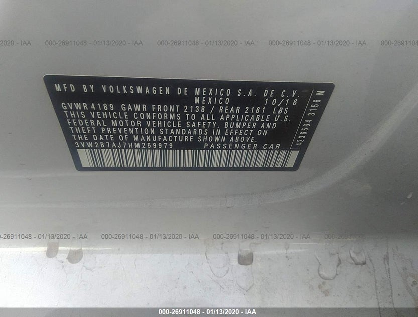 3VW2B7AJ7HM259979