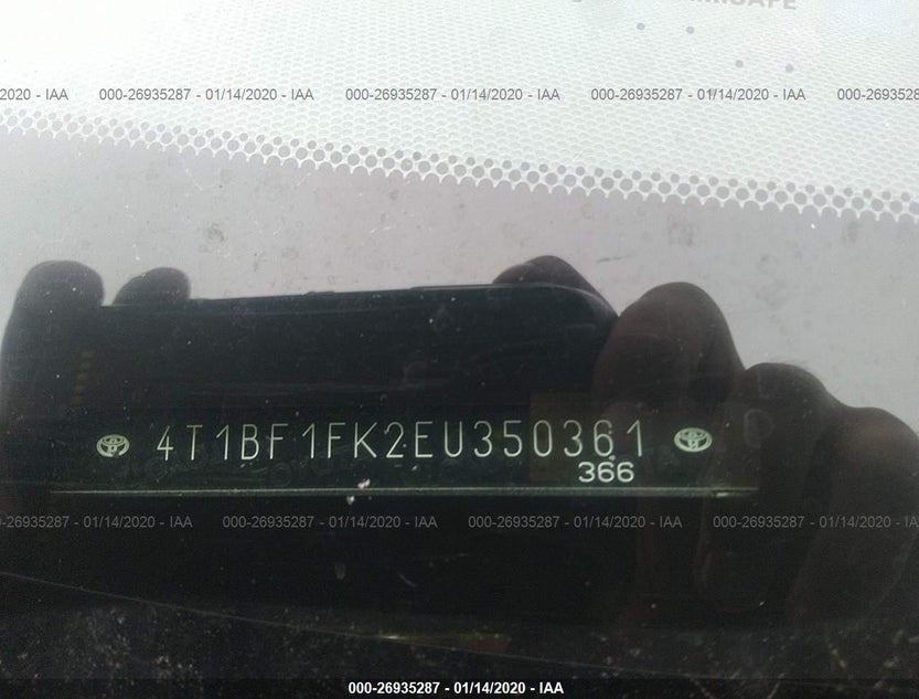4T1BF1FK2EU350361