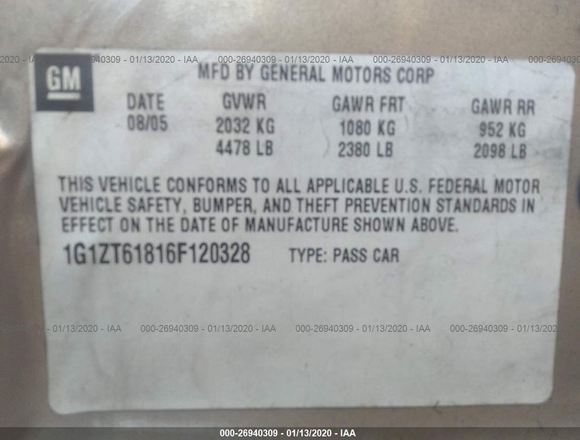 1G1ZT61816F120328