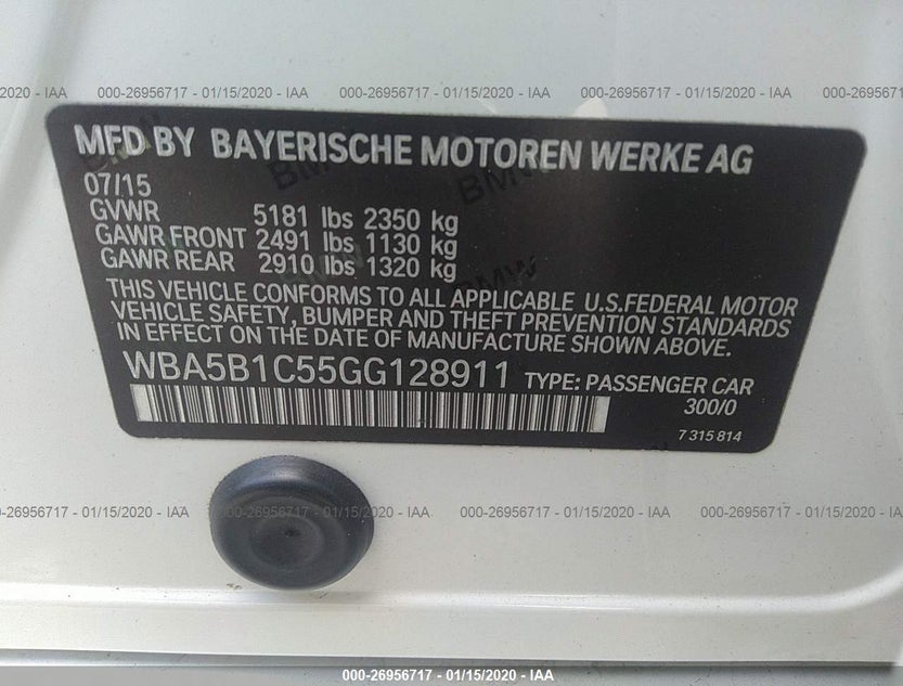 WBA5B1C55GG128911