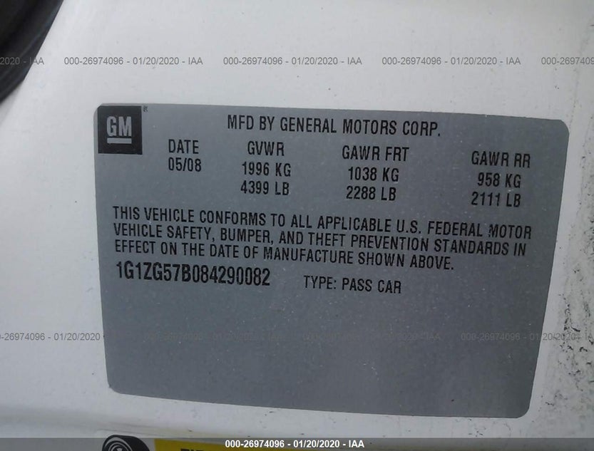 1G1ZG57B084290082