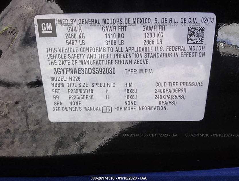3GYFNAE30DS592030