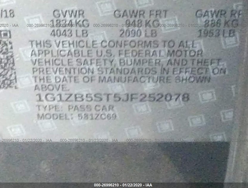 1G1ZB5ST5JF252078