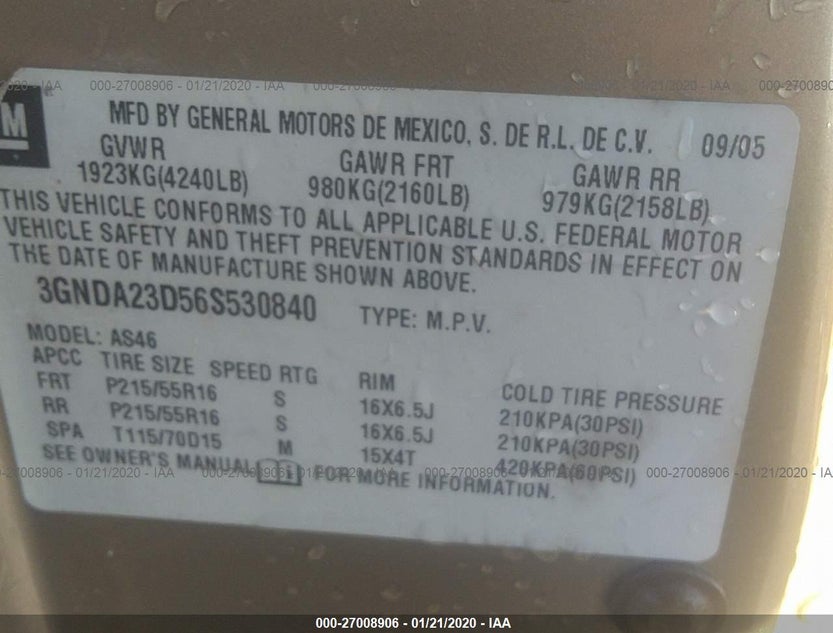 3GNDA23D56S530840