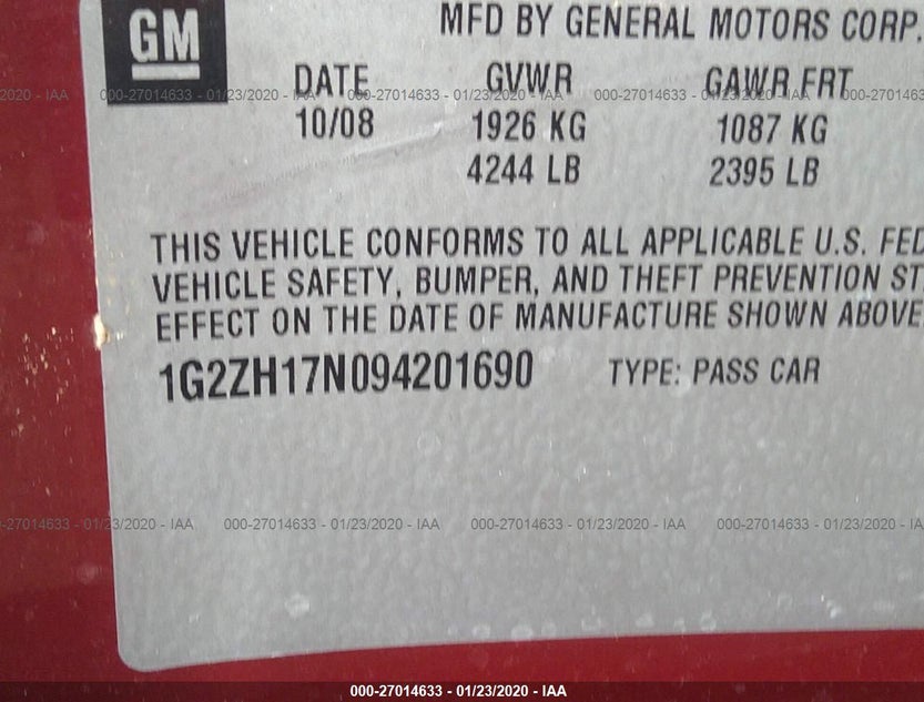 1G2ZH17N094201690