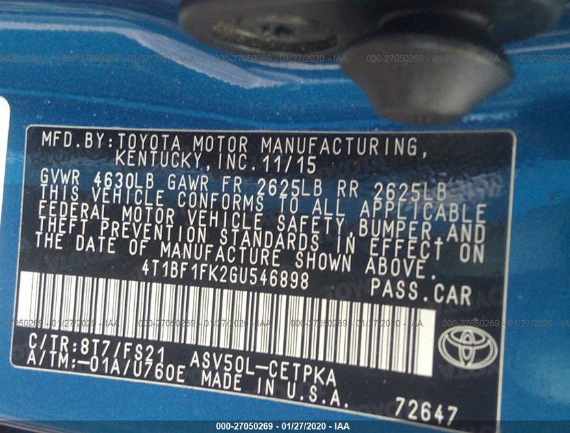 4T1BF1FK2GU546898