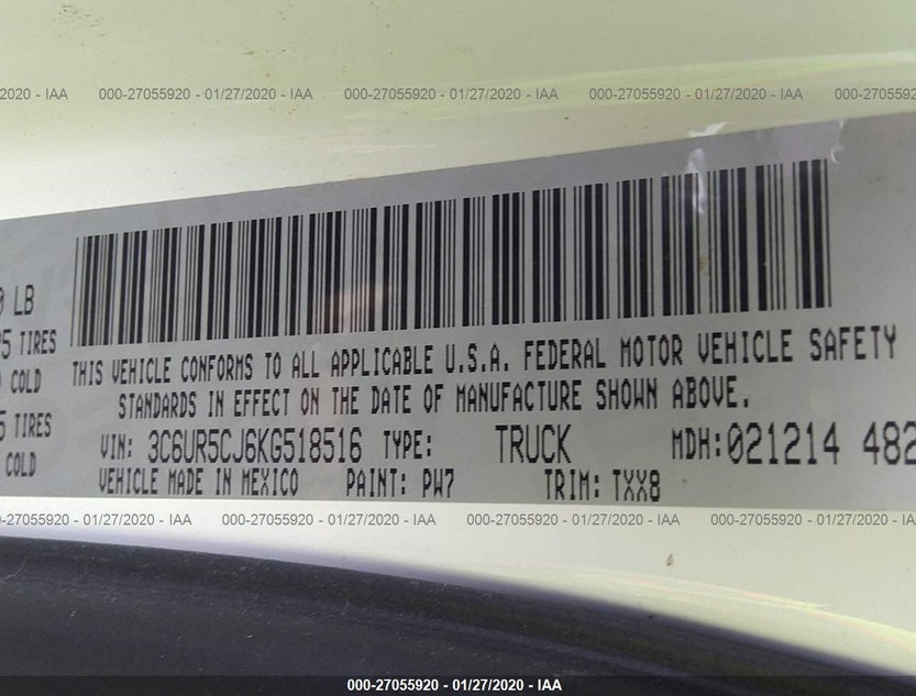 3C6UR5CJ6KG518516