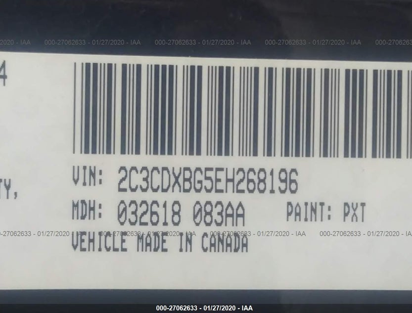 2C3CDXBG5EH268196