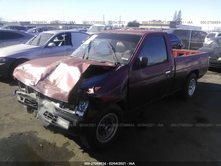 1993 Nissan Truck Short Wheelbase red pickup gasoline 1N6SD11S3PC310717 photo #3