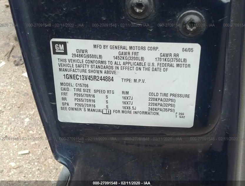 1GNEC13V45R244884