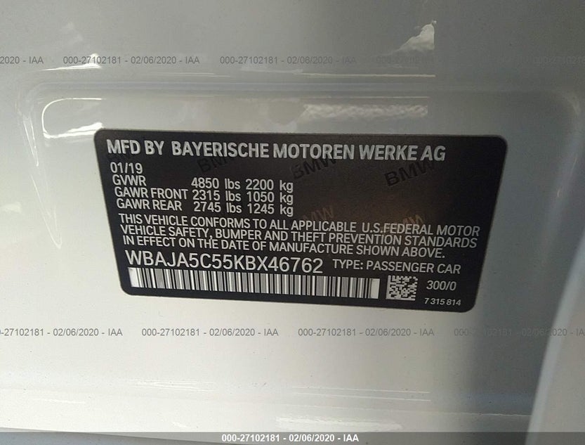 WBAJA5C55KBX46762