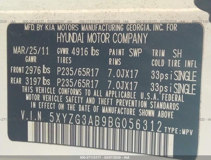 5XYZG3AB9BG056312