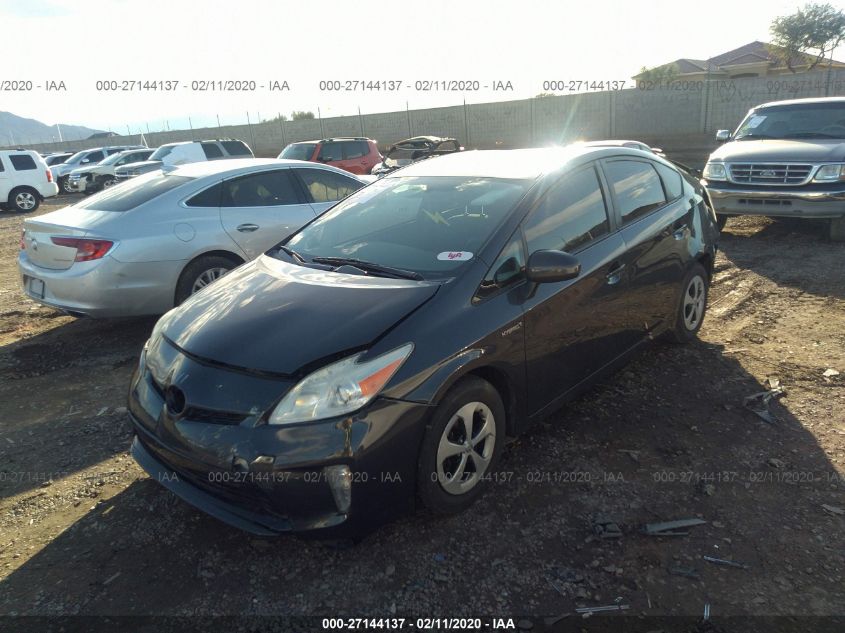 2013 Toyota Prius Three VIN: JTDKN3DU6D1695626 Lot: 27144137