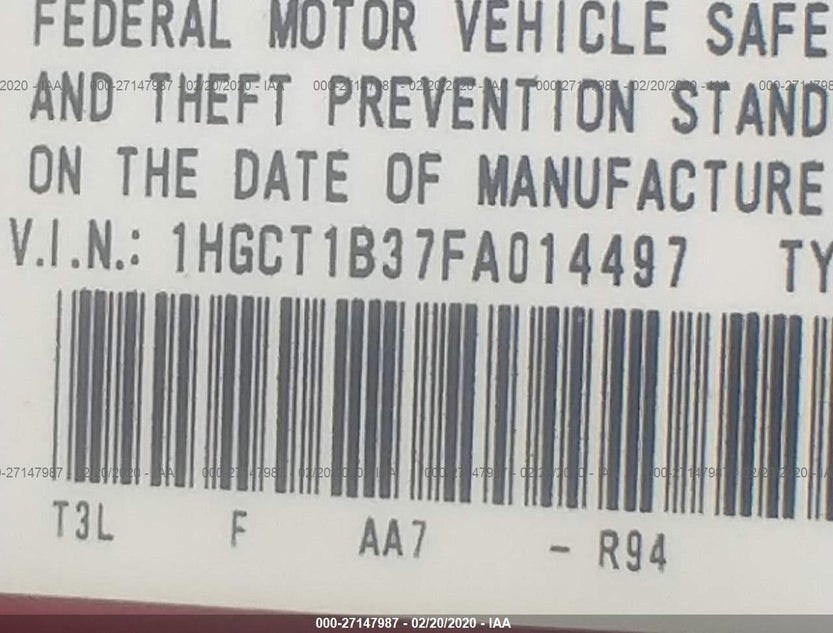 1HGCT1B37FA014497