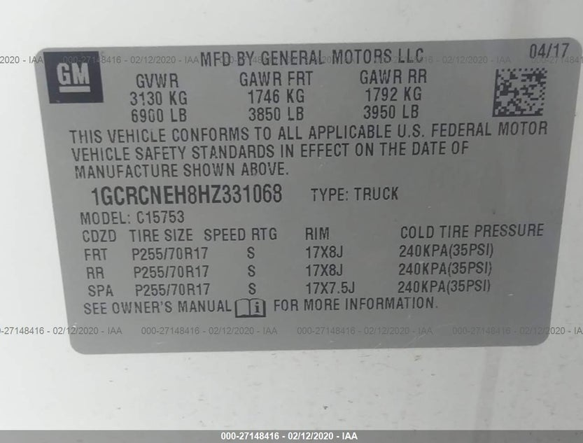 1GCRCNEH8HZ331068